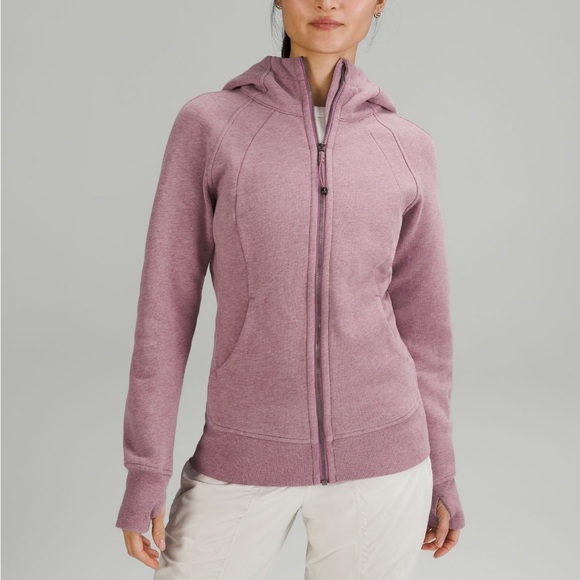 Lululemon pink scuba full zip hoodie - Picture 1 of 4